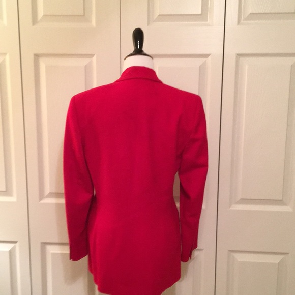 Talbots red wool jacket size 8 - Picture 4 of 6